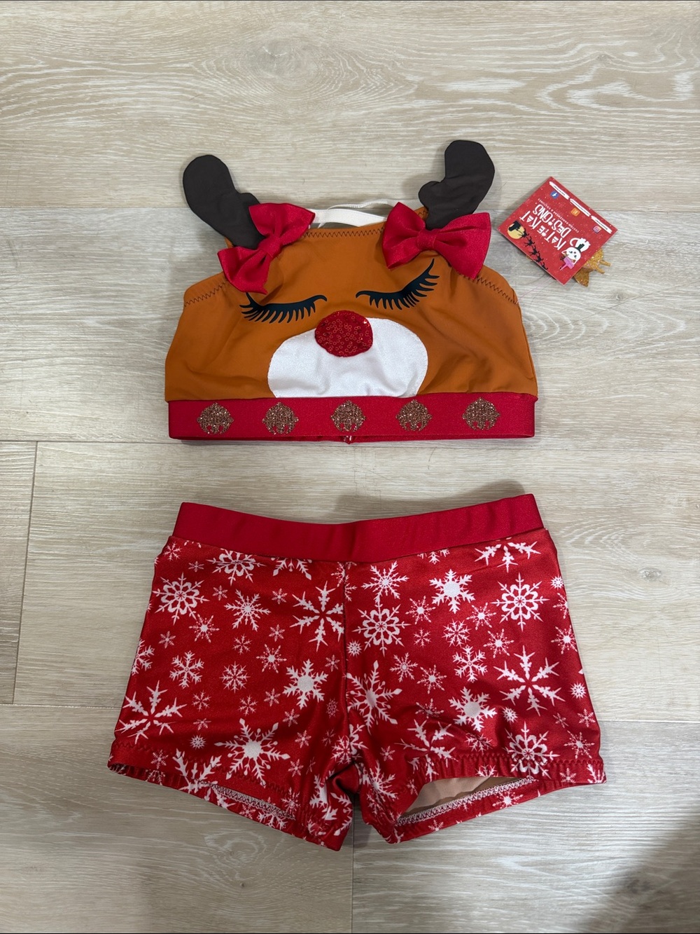 Katie Kat Designs Rudolph Cheer Outfit